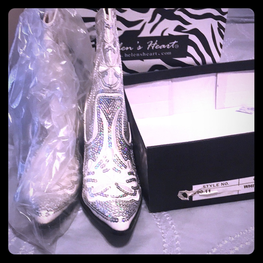Short Mid Calf Cowgirl Boots